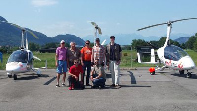 Ankunft in Österreich am Flugplatz Hohenems