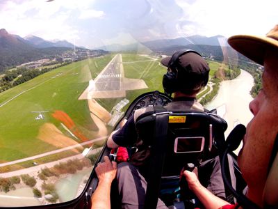 Anflug Flughafen Innsbruck