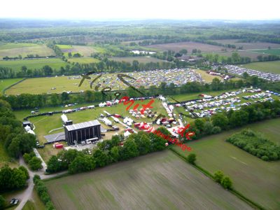 Rockfestival aus dem Gyrocopter